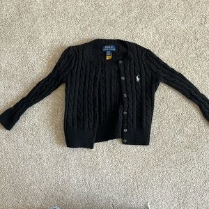 Black polo cardigan